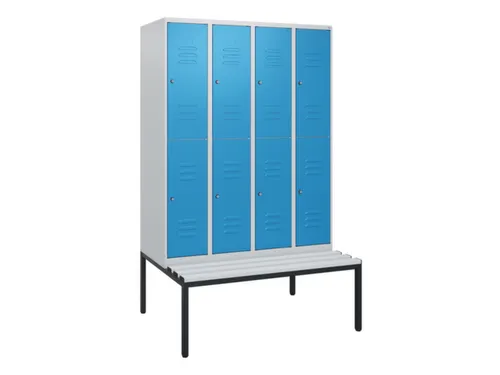 Dubbeldekse dekenkist,HxBxD 1950x1200x815mm,4x2vak.,vak B 300mm