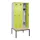 locker met bank,HxBxD 2120x900x815mm,3vak,vak B 300mm,draaigrendel