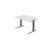 In hoogte verstelbaar bureau,HxBxD 680-850x1200x800mm,blad wit