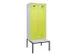locker met bank,voor scheiding van kleding,HxBxD 2120x800x815mm,2vak