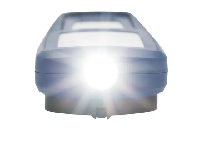 accu-werklamp,1 COB-led,500lumen,spot 175lumen,display-weergave