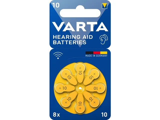 Batterij VARTA hoortoestel 8x 10