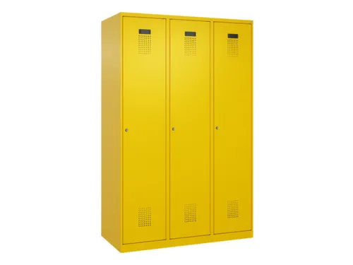 locker voor scheiding van kleding,HxBxD 1850x1200x500mm,3vak