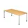 In hoogte verstelbaar bureau,HxBxD 680-760x2000x1000mm,blad beuken