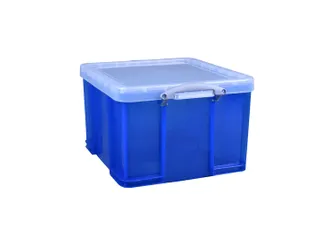 Opbergbox Really Useful 42 liter 520x440x310mm transparant blauw - 1