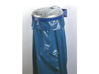 Afvalverzamelaar Wandhouder 400x510mm 120 liter Zak Blauw - 2