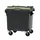 Container 1100 liter split deksel Grijs Groen