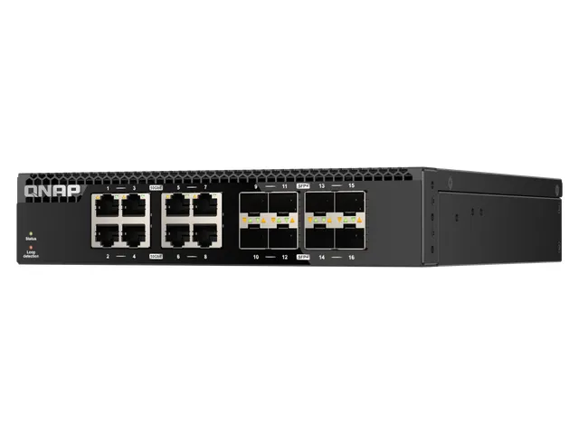 Unmanaged, 8x 10GbE SFP+, 8x 10GbE BASE-T (RJ45), 80W Max, 43.3 x 207