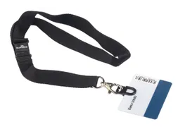 Textielkoord Durable 8187 met card fix zwart