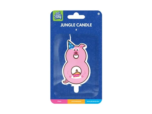 Jungle candle 8 Pig