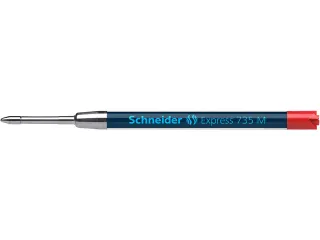 Balpenvulling Schneider Express 735 M op blister rood - 2