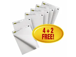 Meeting chart 3M Post-it 559 Super Sticky 635x762mm blanco 4+2 gratis