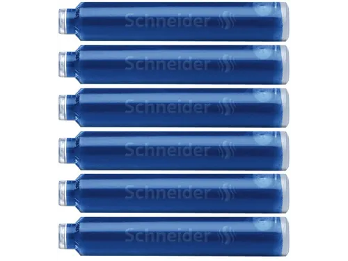 Inktpatroon Schneider Blauw 6 stuks