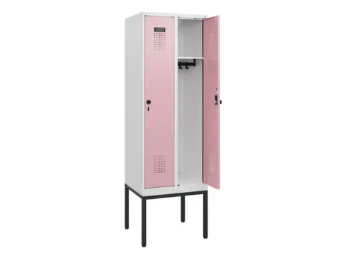 schoollocker,HxBxD 1950x600x500mm,2vak,vak B 300mm,draaigrendel