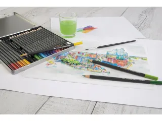 Aquarelpotlood Eberhard Faber Artist Color metalen etui a 24 stuks - 4