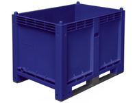 Stapelcontainer Pp Hxbxd 850X1200X800Mm 550 Liter 2Sledepoten Blauw