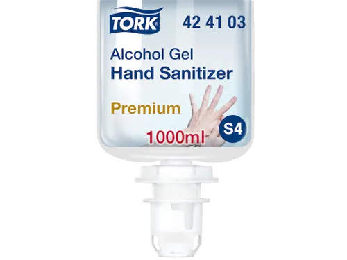 Alcohol gel Tork 424103 S4 voor handdesinfectie ongeparfumeerd 1000ml