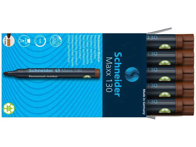 Marker Schneider Maxx 130 permanent ronde punt bruin