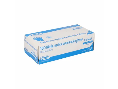 Nitril Handschoenen Poedervrij Maat XS Blauw 10x100 Stuks