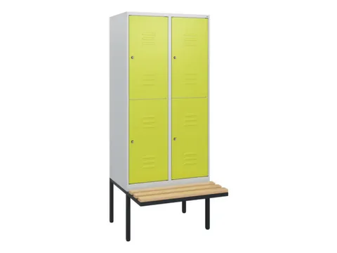 Dubbeldekse dekenkist,HxBxD 1950x800x815mm,2x2vak.,vak B 400mm