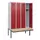locker met bank,HxBxD 1950x1200x815mm,4vak,vak B 300mm,draaigrendel