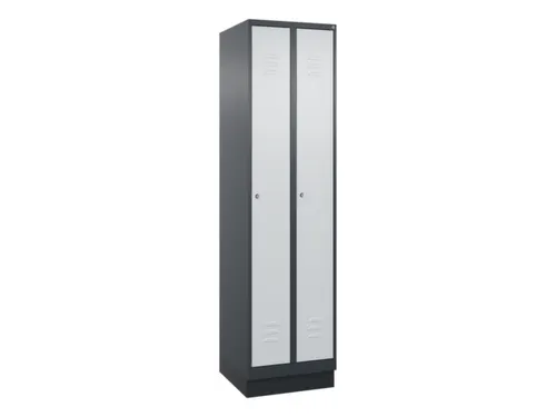 locker,HxBxD 1950x500x500mm,2vak,vak B 250mm,cil.-slot,sokkel