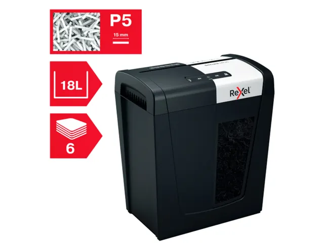 Papiervernietiger Rexel Secure MC6 snippers P-5 2x15mm