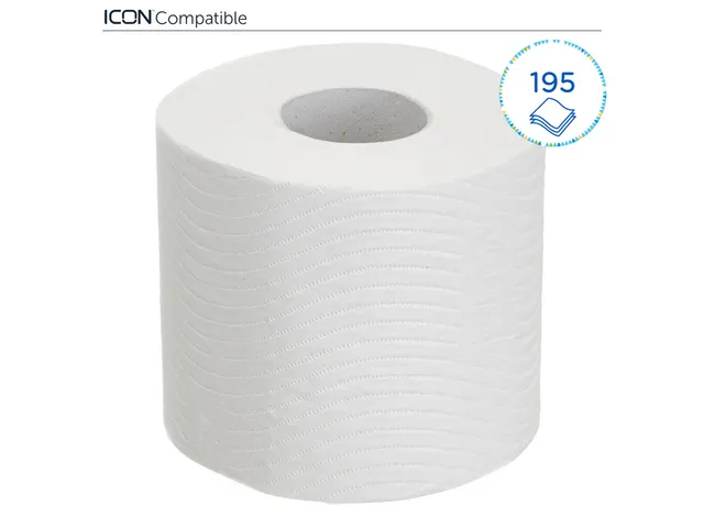 Toiletpapier Kleenex 3-laags 195vel wit 8459