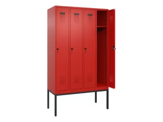 locker,HxBxD 2120x1200x500mm,4vak,vak B 300mm,draaigrendel - 1