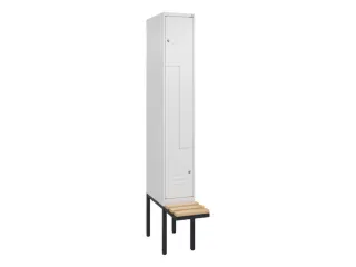 Z-garderobekast,HxBxD 2120x300x815mm,2vak,vak B 300mm,cil.-slot - 1
