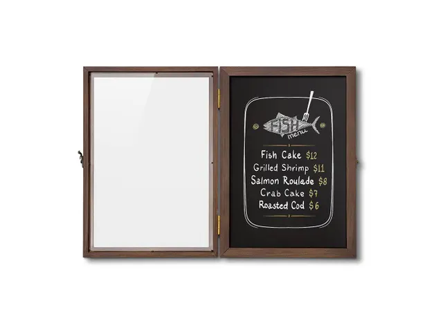 Houten Menuvitrine A3