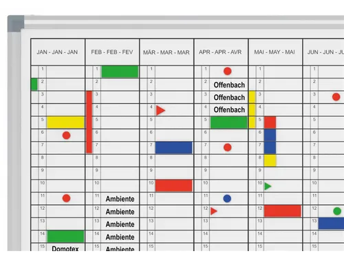 Jaarplanner MAULstandard Whiteboard 60x90cm