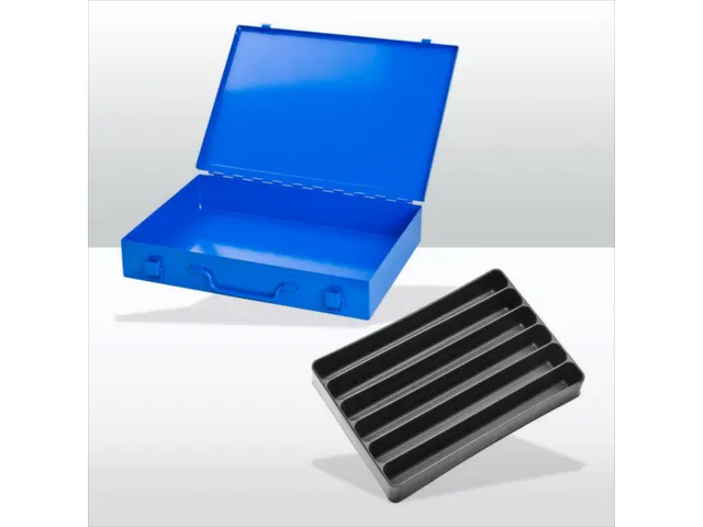 assortimentskoffer,HxBxD 50x335x240mm,6vakken