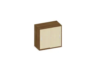 Schuifdeurkast 770x800x430mm Decor Romp Noten Decor Front Esdoorn - 1