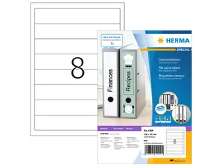 Herma 4290 Rugetiket 192x34 mm Wit permanent klevend 800 stuks - 1