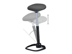 Prato Zit-Sta Kruk Werkkruk Zwart