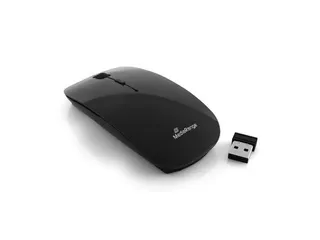 MROS215 Optische muis 3 knoppen silent-click draadloos Zwart glans - 3