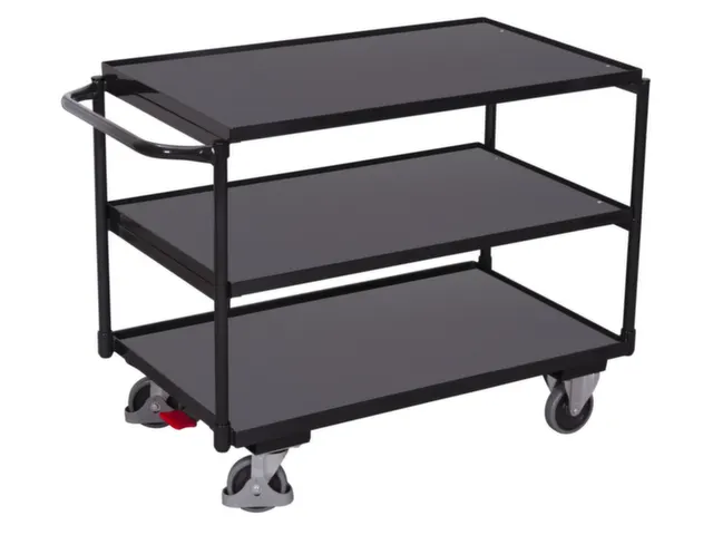 chariot à plateaux,force 250kg,3plateau(x),plateau Lxl 985x590mm