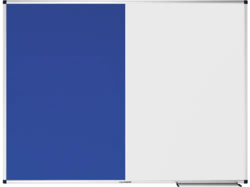 UNITE combibord blauw vilt-whiteboard 90x120cm