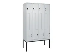 armoire vestiaire Z HxlxP 2120x1200x500mm larg. compart. 150/300mm