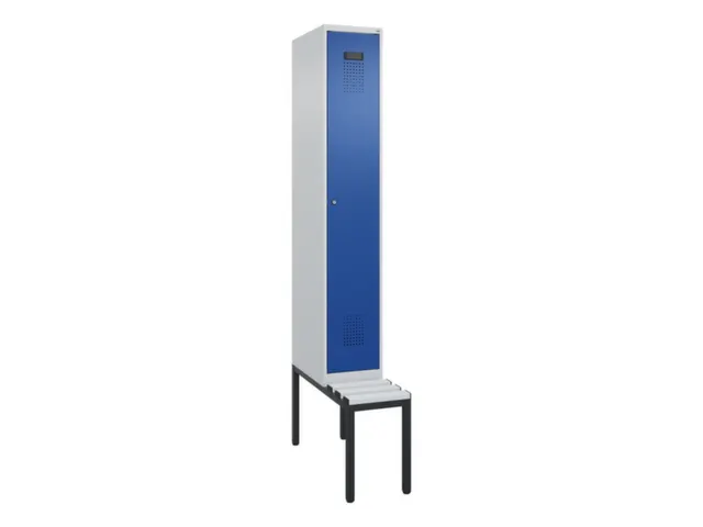 locker met bank,voor scheiding van kleding,HxBxD 2120x300x815mm,1vak