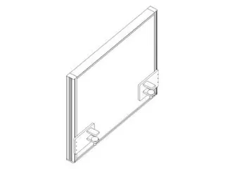 geluidabsorberende tafelscheidingswand,HxB 480x600mm,antraciet - 1