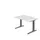 In hoogte verstelbaar bureau,HxBxD 680-850x1200x800mm,blad wit