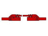 Contact Protected Injection-moulded Measuring Lead 4mm 25cm / Red (mlb