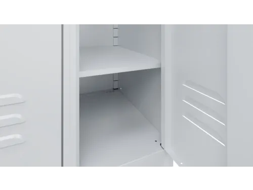 legbord,v. locker,HxBxD 15x298x444mm,v. vak B 300mm,staal