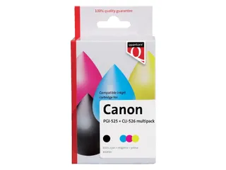 Inktcartridge Quantore alternatief tbv Canon PGI-525+CLI-526 zwart+kle - 1
