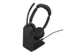 Jabra Evolve3 65 UC Stereo draadloze headset USB-C Oplaadstandaard