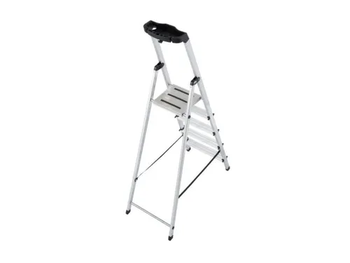 Lichte Universele Ladders Aluminium 5treden H 1,05m