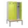 locker met bank,voor scheiding van kleding,HxBxD 2120x1200x815mm,4vak
