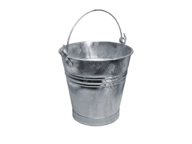emmer,HxØ 335x335mm,17l,plaatstaal vuurverzinkt,m. voet van bandijzer
